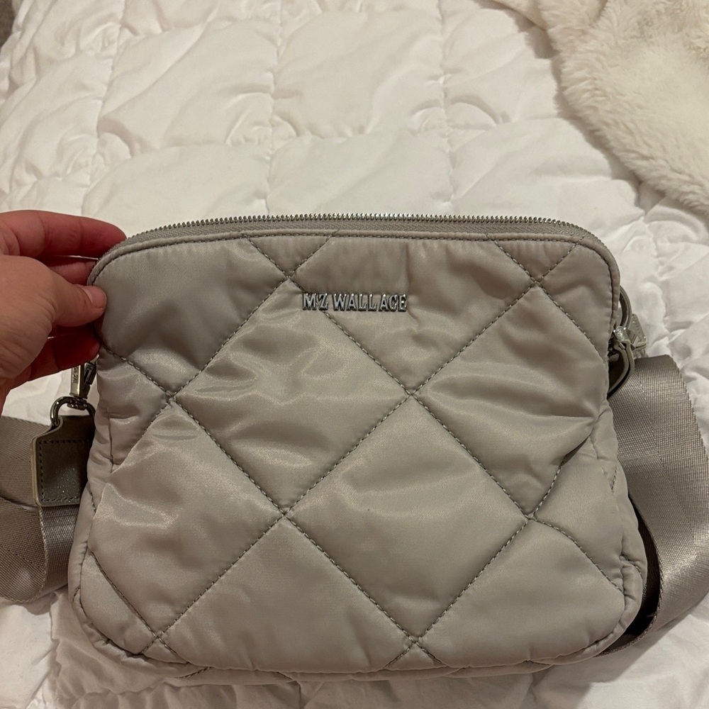 MZ Wallace quilted Maddison double zip crossbody
